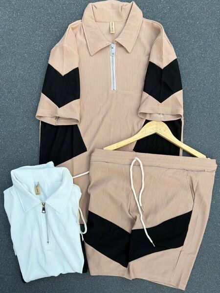 Ensemble décontracté à rayures