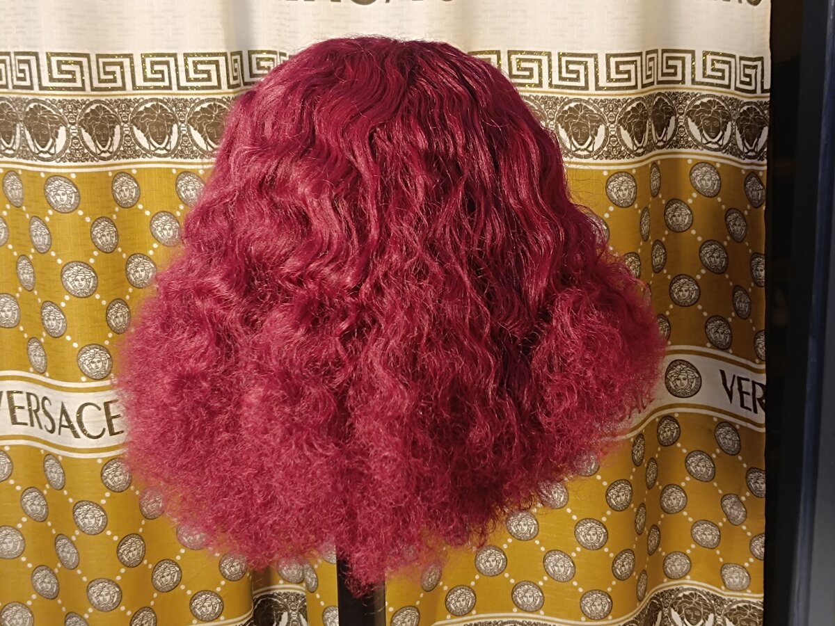 Curly Red Lace Front Wig