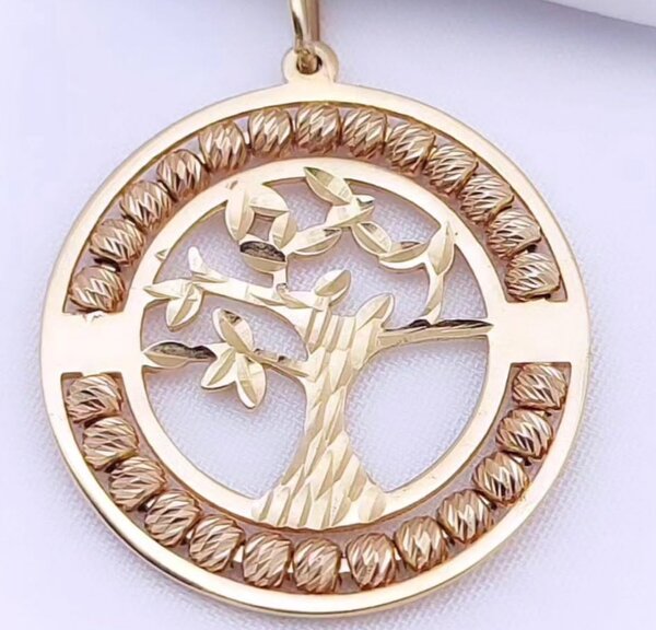 Кулон в красном золоте «Дерево»
