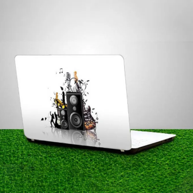 Music System Laptop Back Skin Sticker-Laptop Back Skin-Laptop Skin Vinyl Sticker Decal, 13 13.3 14.6 15 15.4 15.6 Inch Laptop Skin Sticker Cover For All Laptops