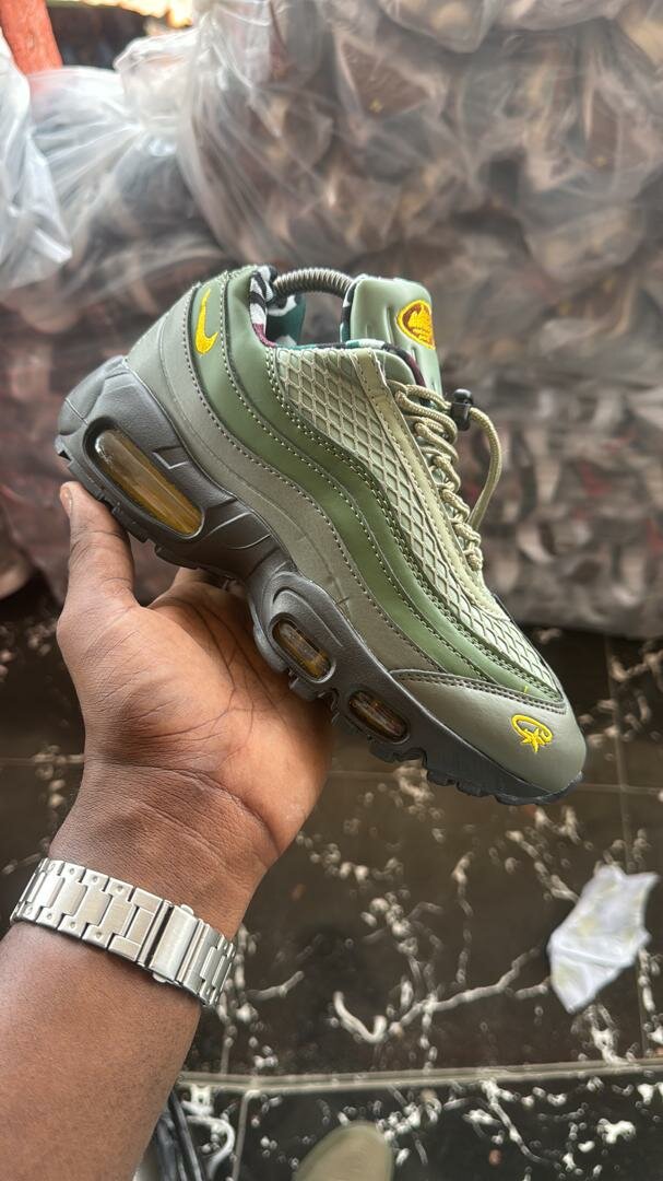 Baskets Air Max vertes homme