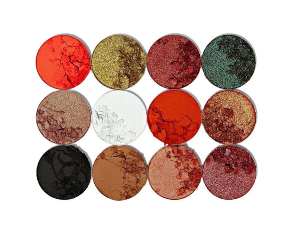 Palette de fards à paupières vibrante