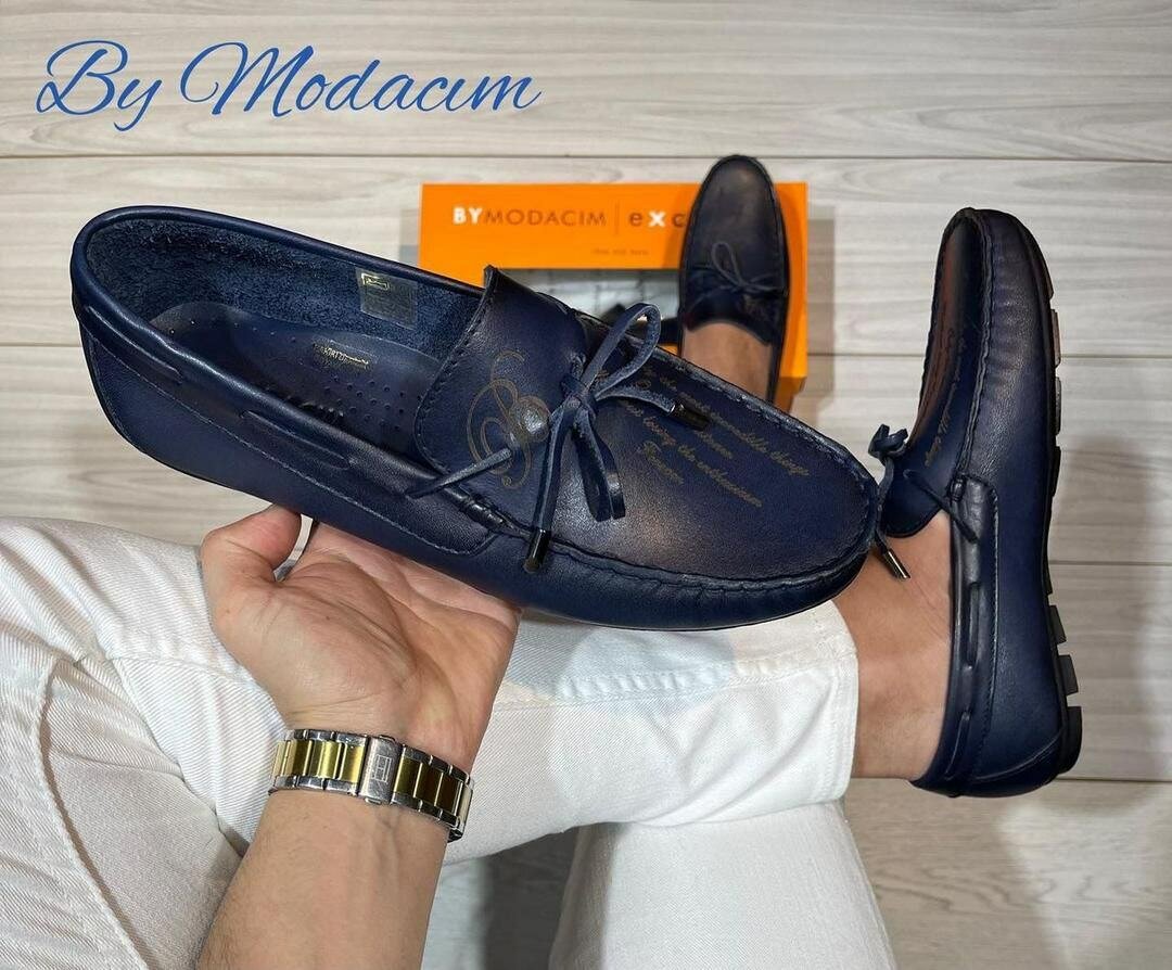 Mocassins en cuir pour hommes