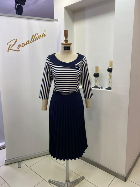Robe bleu blanc