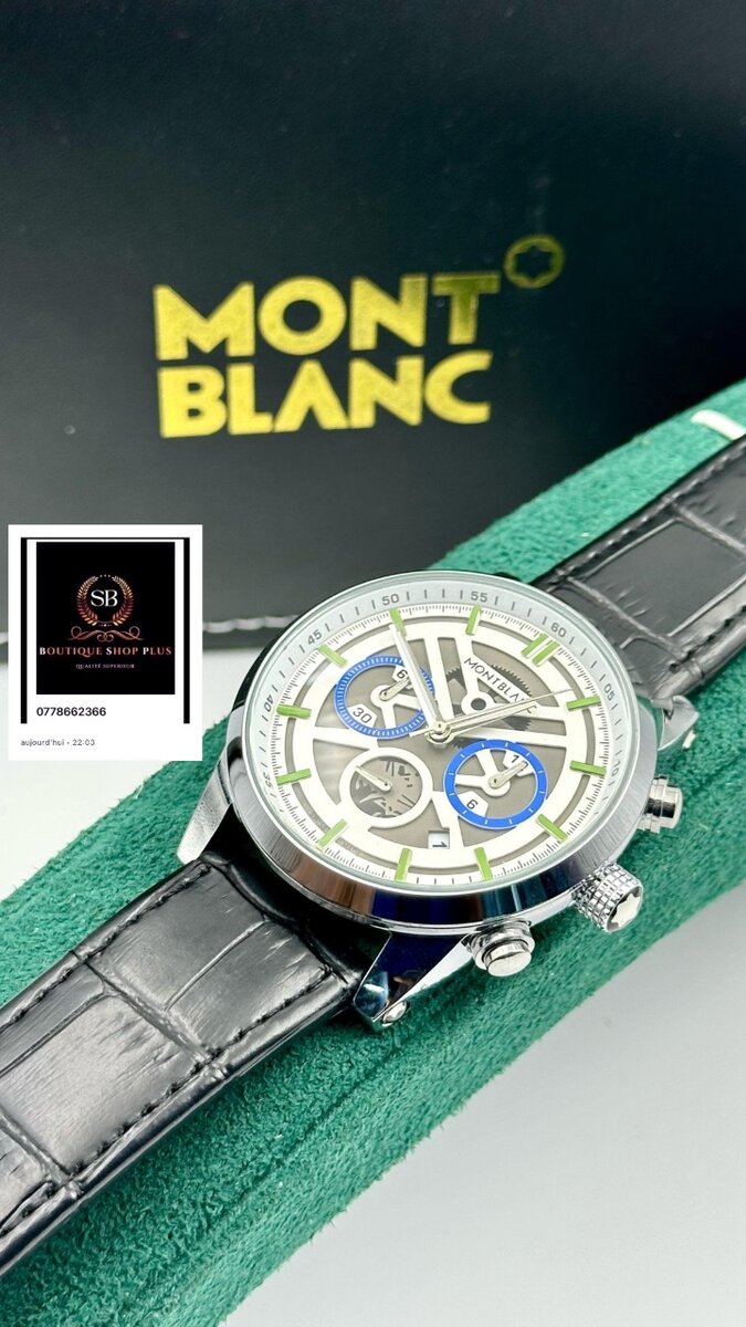 Montre chronographe homme élégante