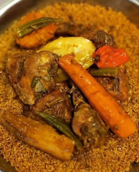 Délicieux plat de tchep