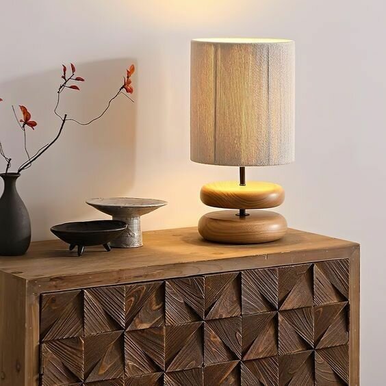 Wooden Table lamp , table light