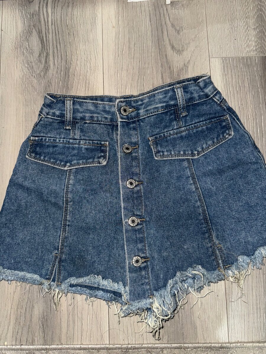 Джинсовая Юбка-шорты