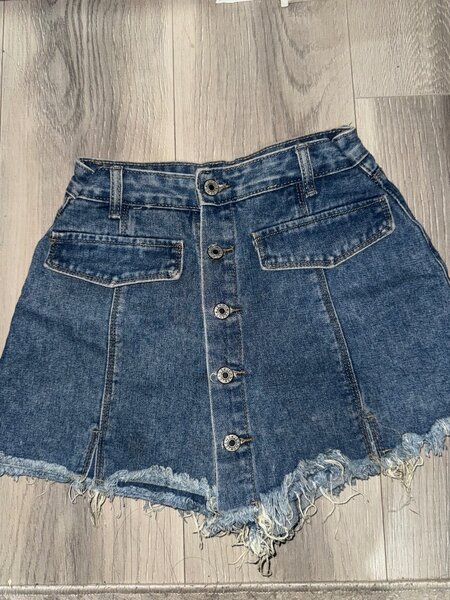 Джинсовая Юбка-шорты