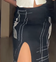 Fashionable very beautiful long skirt