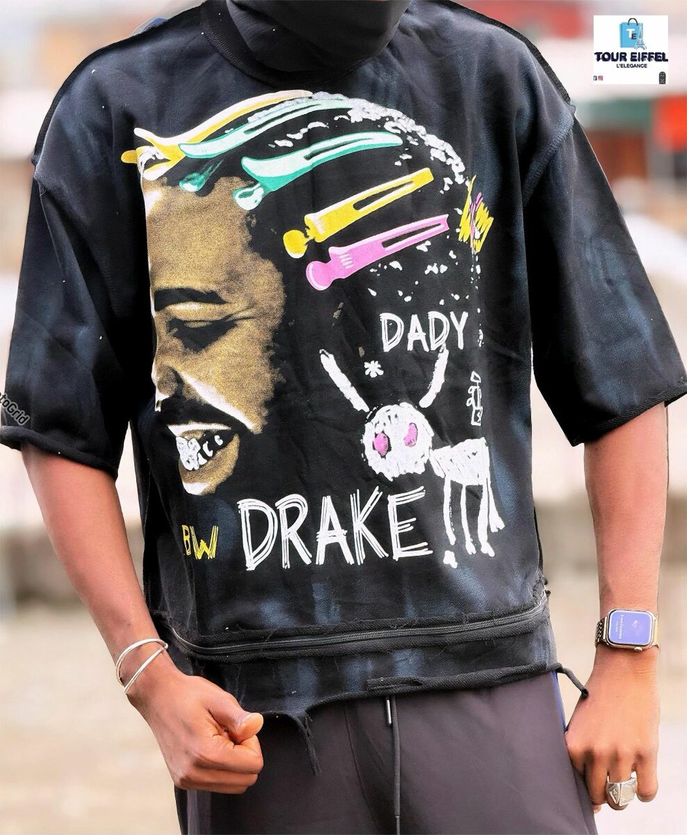 Tee-shirt graphique Drake coloré