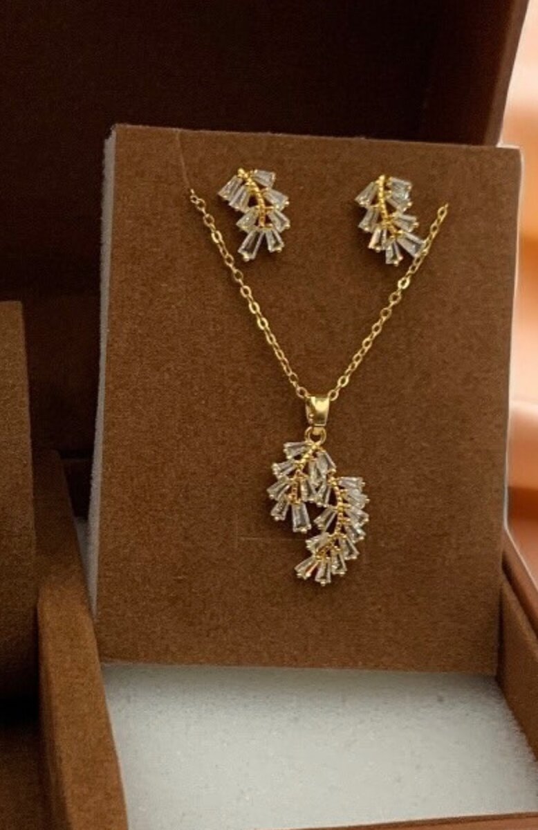 Ladies necklace and earrings