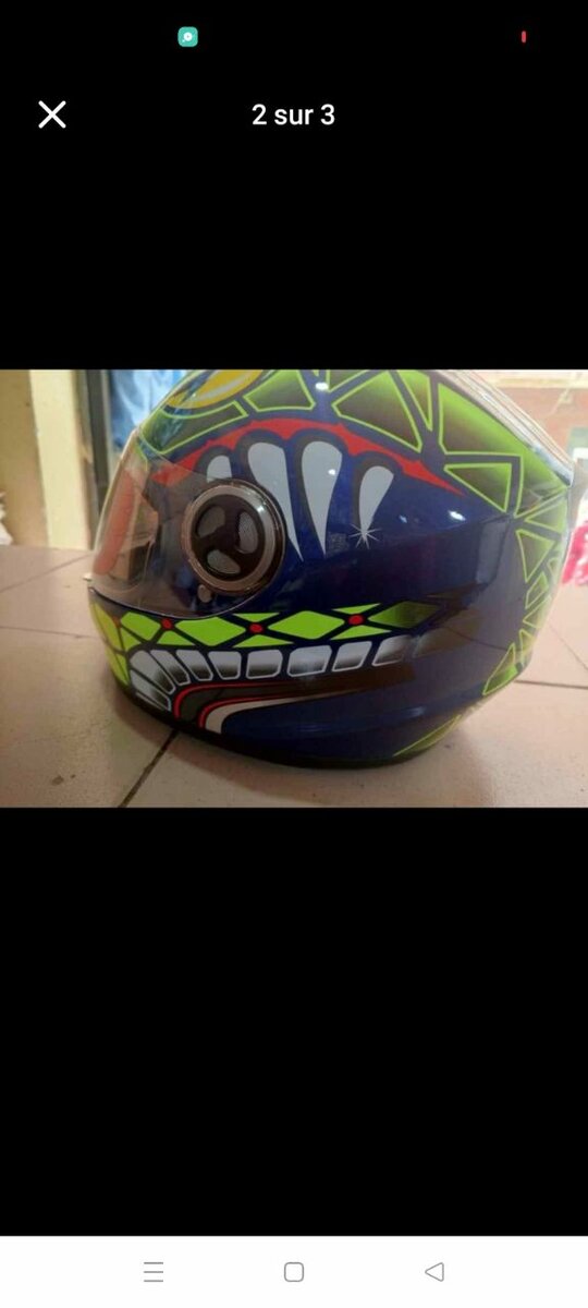 Casque Moto Coloré