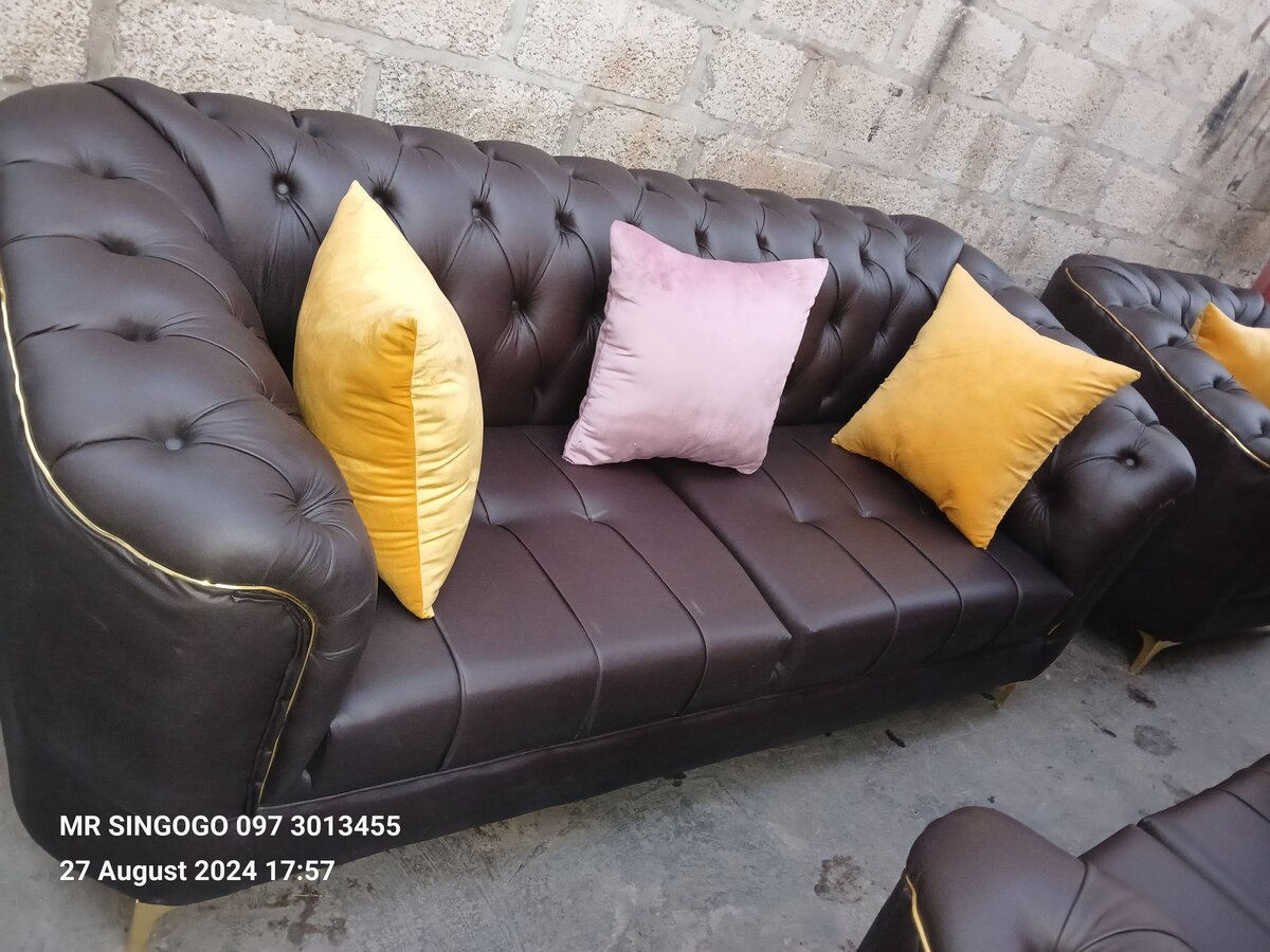 Brown sofa