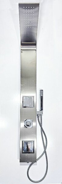 MILANO SHOWER SET PANEL-SILVER