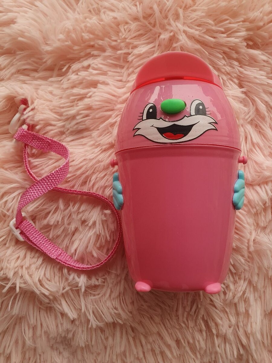 Gourde enfant drôle rose