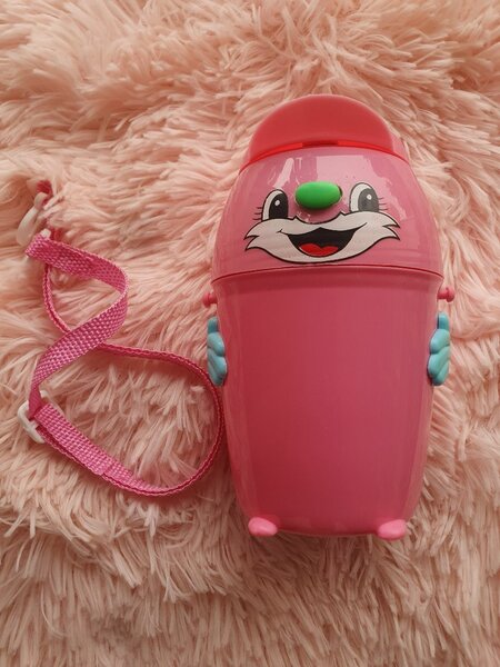 Gourde enfant drôle rose