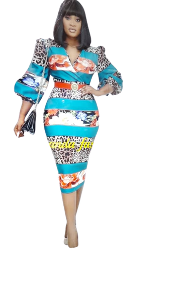 Robe imprimée chic et colorée