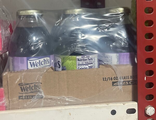 Welch 100% Grape Juice 475ml