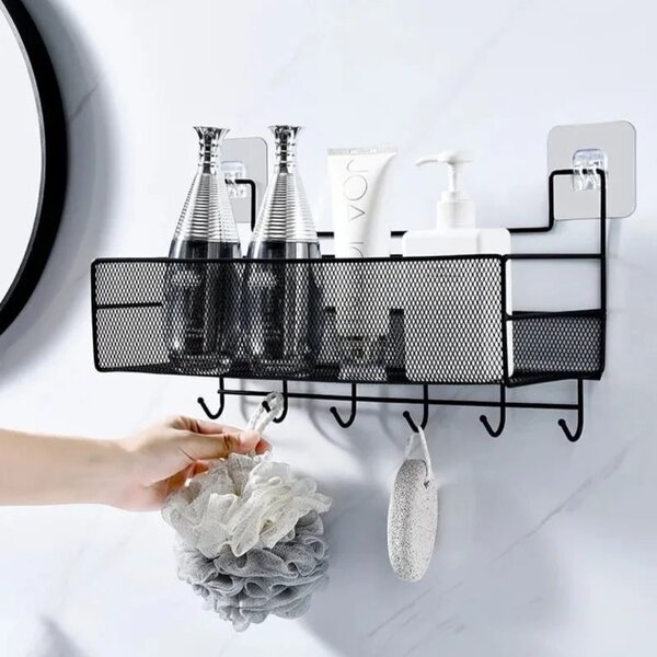 Meshed Rack With Hangings Hook