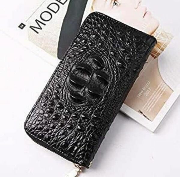 Portefeuille crocodile 