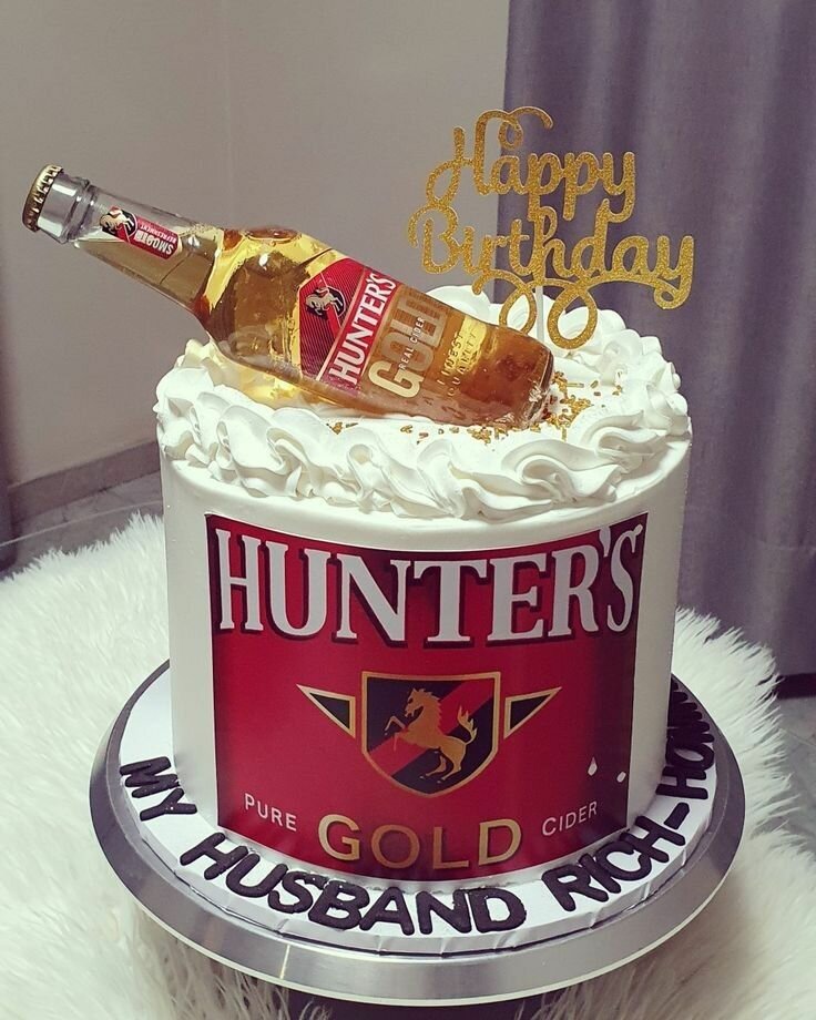 Liquor themed cake