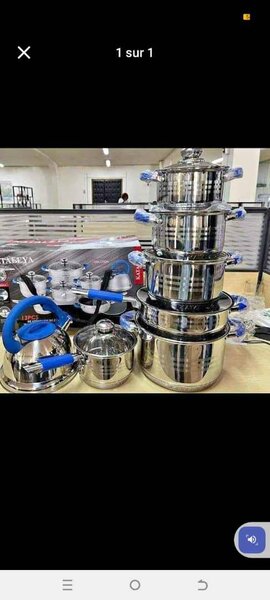 Batterie de Cuisine Acier Inoxydable