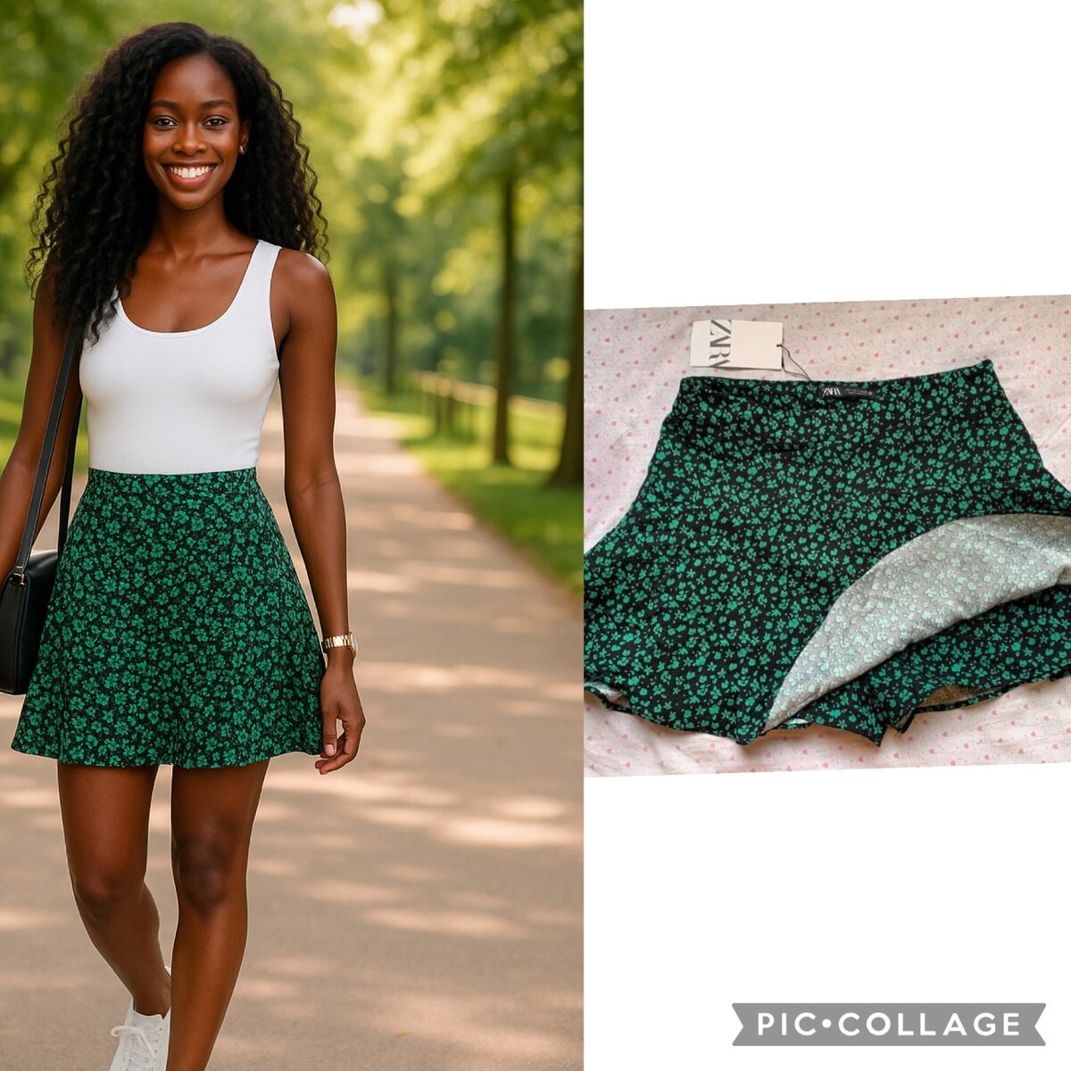 Jupe Fleurie Élégante Femme