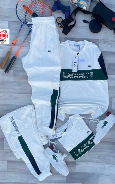 Survêtement Lacoste Homme Blanc