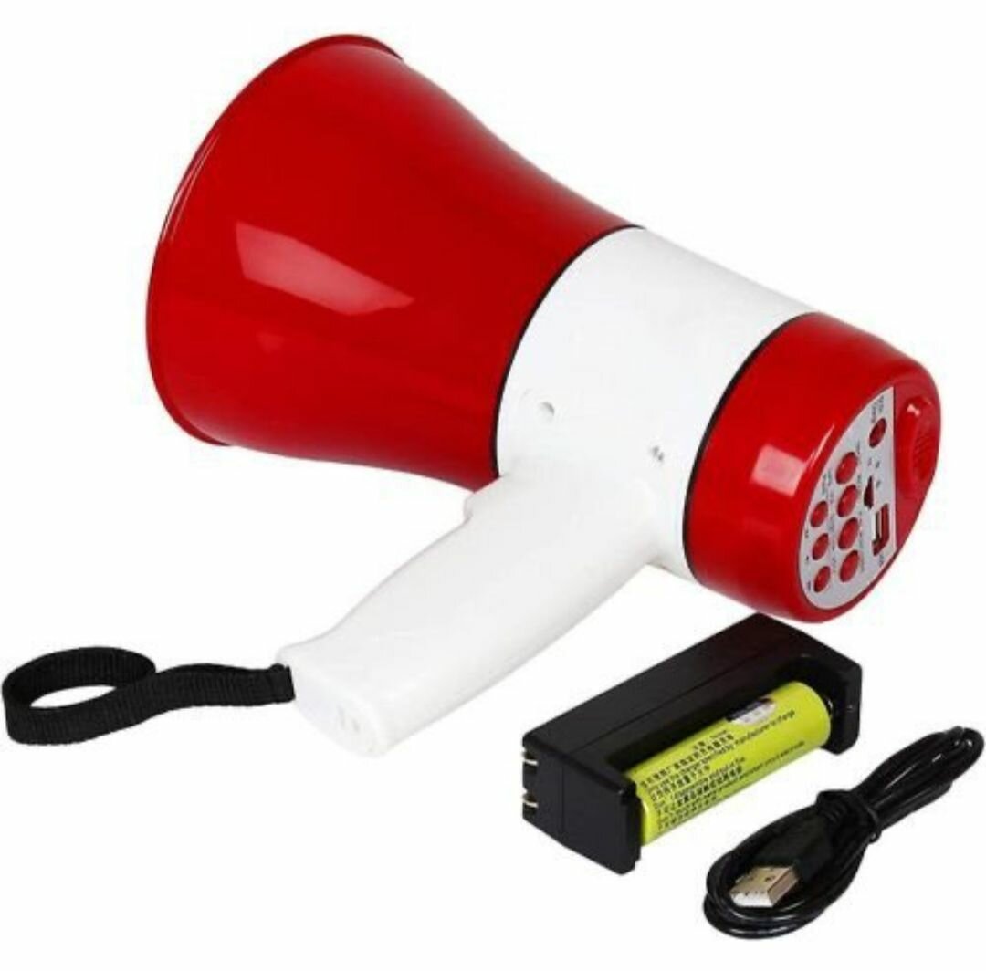 Mégaphone Portable Rechargeable 190mm