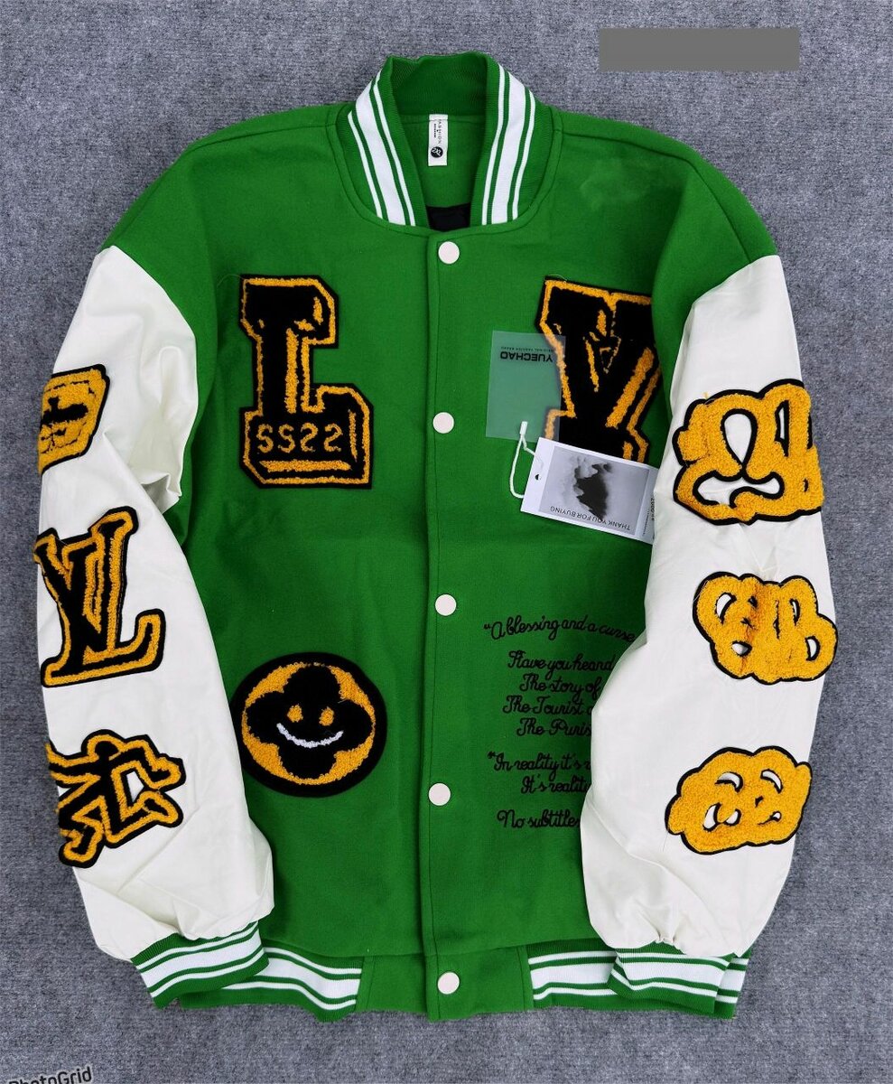 Veste Universitaire Patchs Homme