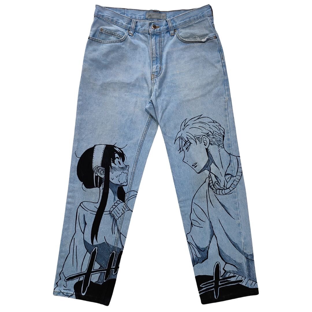 Jeans custom (photo réelle)