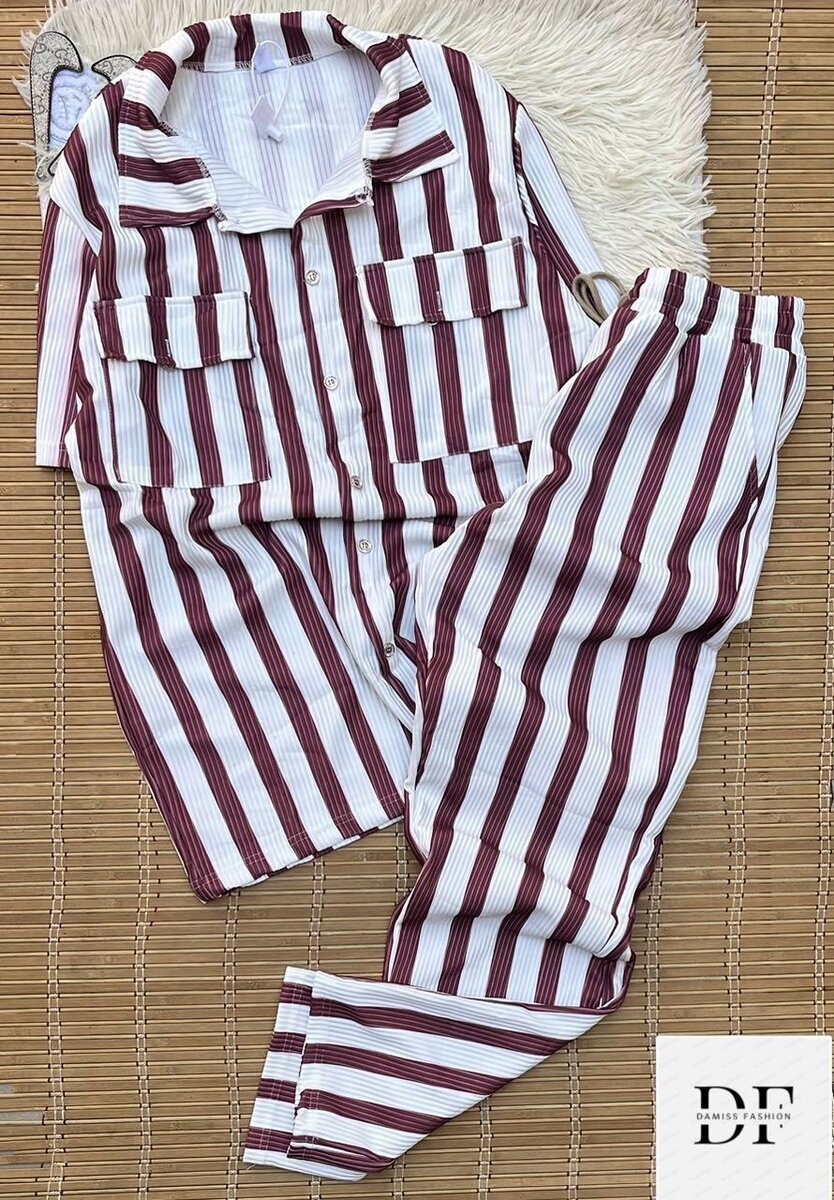 Pyjama rayé confortable