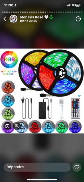 Bande LED RGB Télécommande