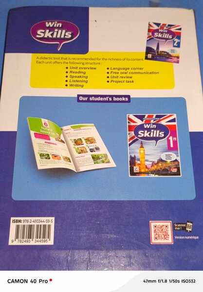 Livre d'anglais Win Skills 2de