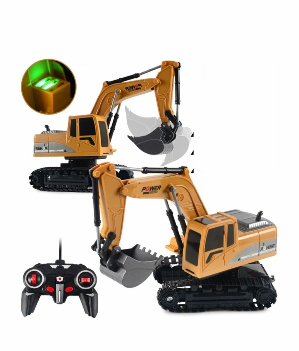 1:24 6CH MINI BULLDOZER TOY WITH REMOTE CONTROL & LIGHT