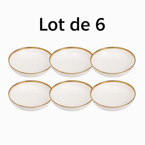 Assiettes en porcelaine