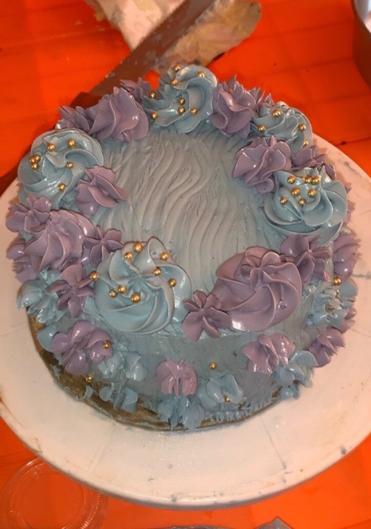 Gâteau floral élégant