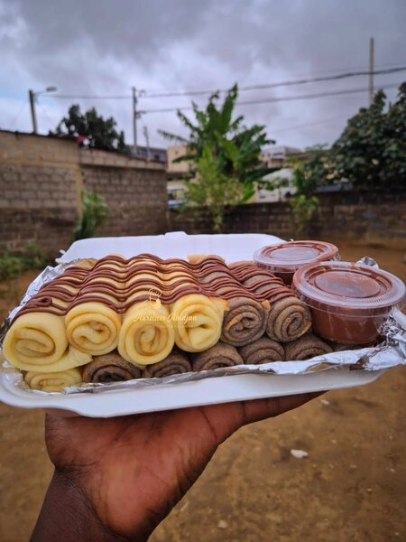 Crêpes au Nutella mixte