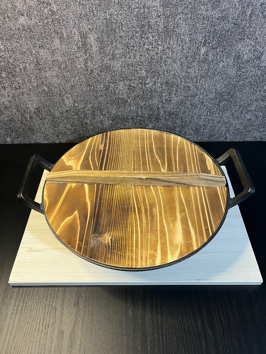 Вок из чугуна 36см, 6 литров