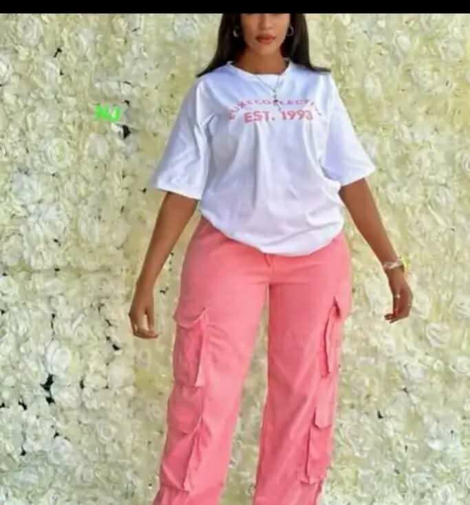 Cargo rose élégants