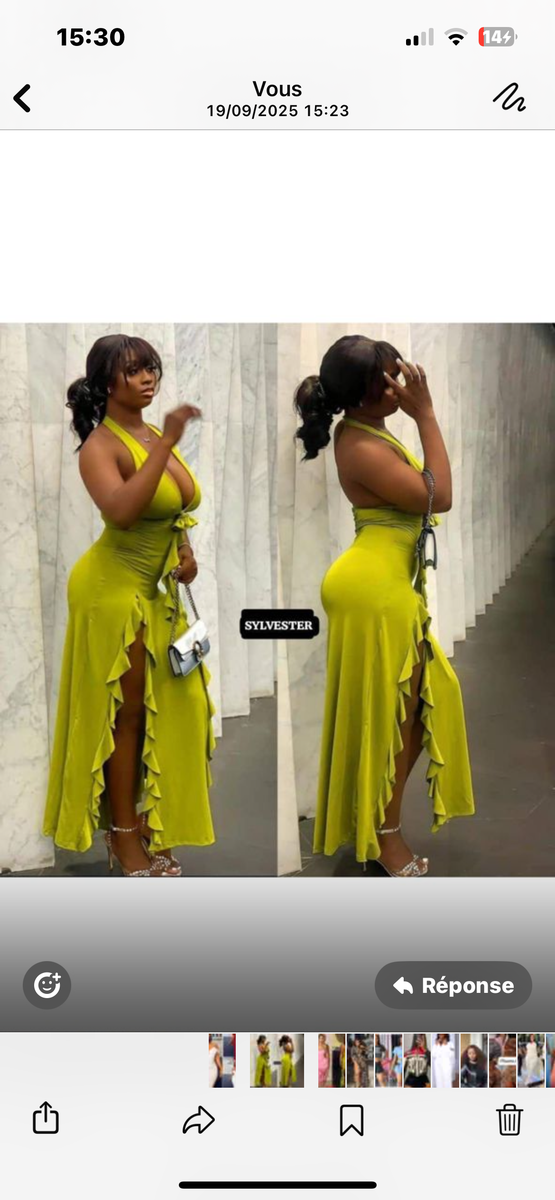 Robe élégante asymétrique