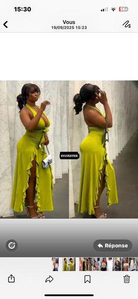 Robe élégante asymétrique