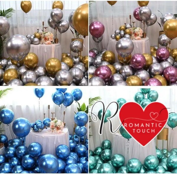 Ballons métallisés 50 pièces