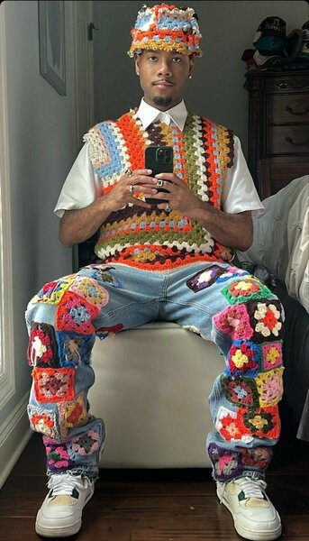 Ensemble coloré fait main