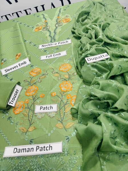 Printed lawn suit