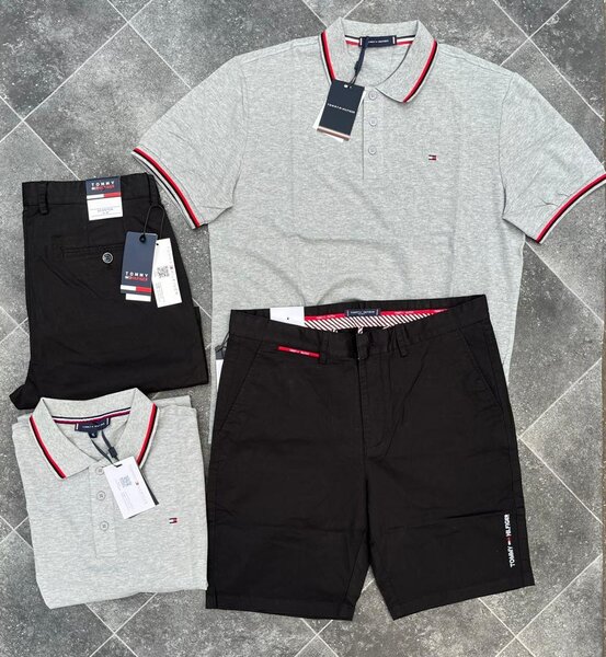 Ensemble polo et short homme casual