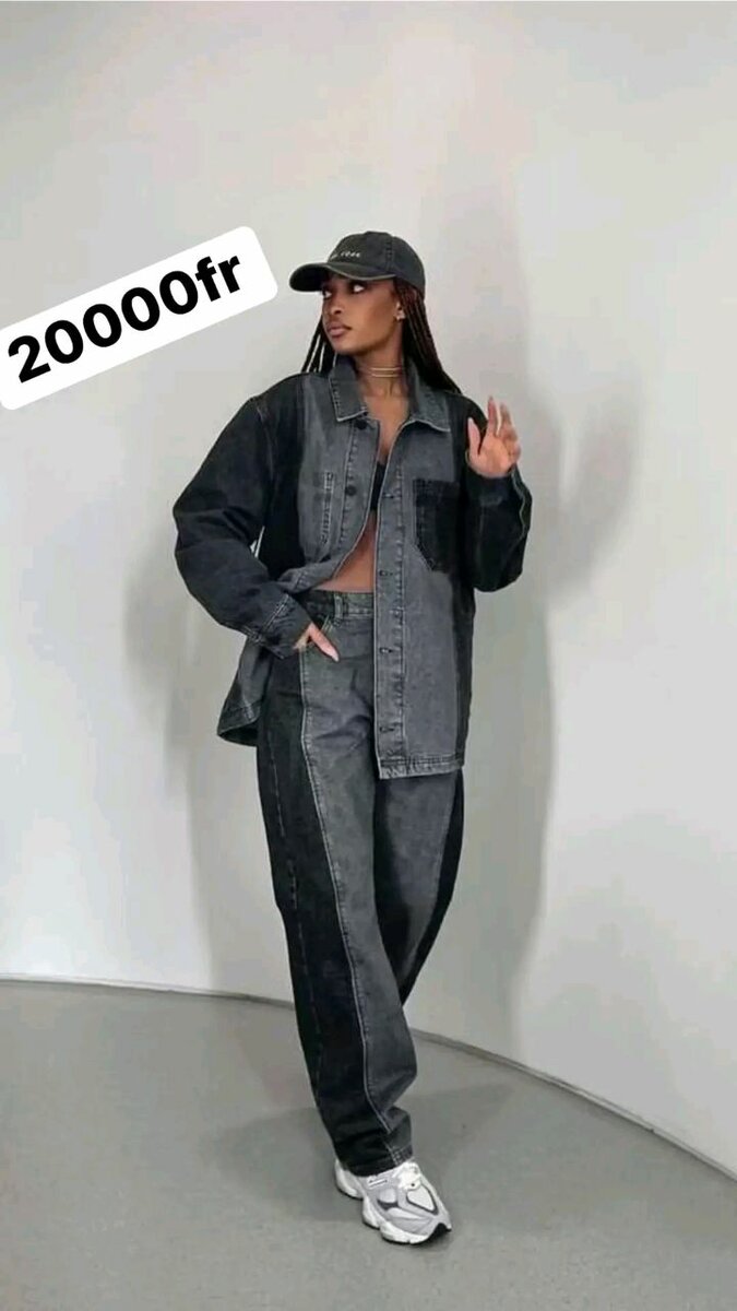 Ensemble denim chic pour femmes