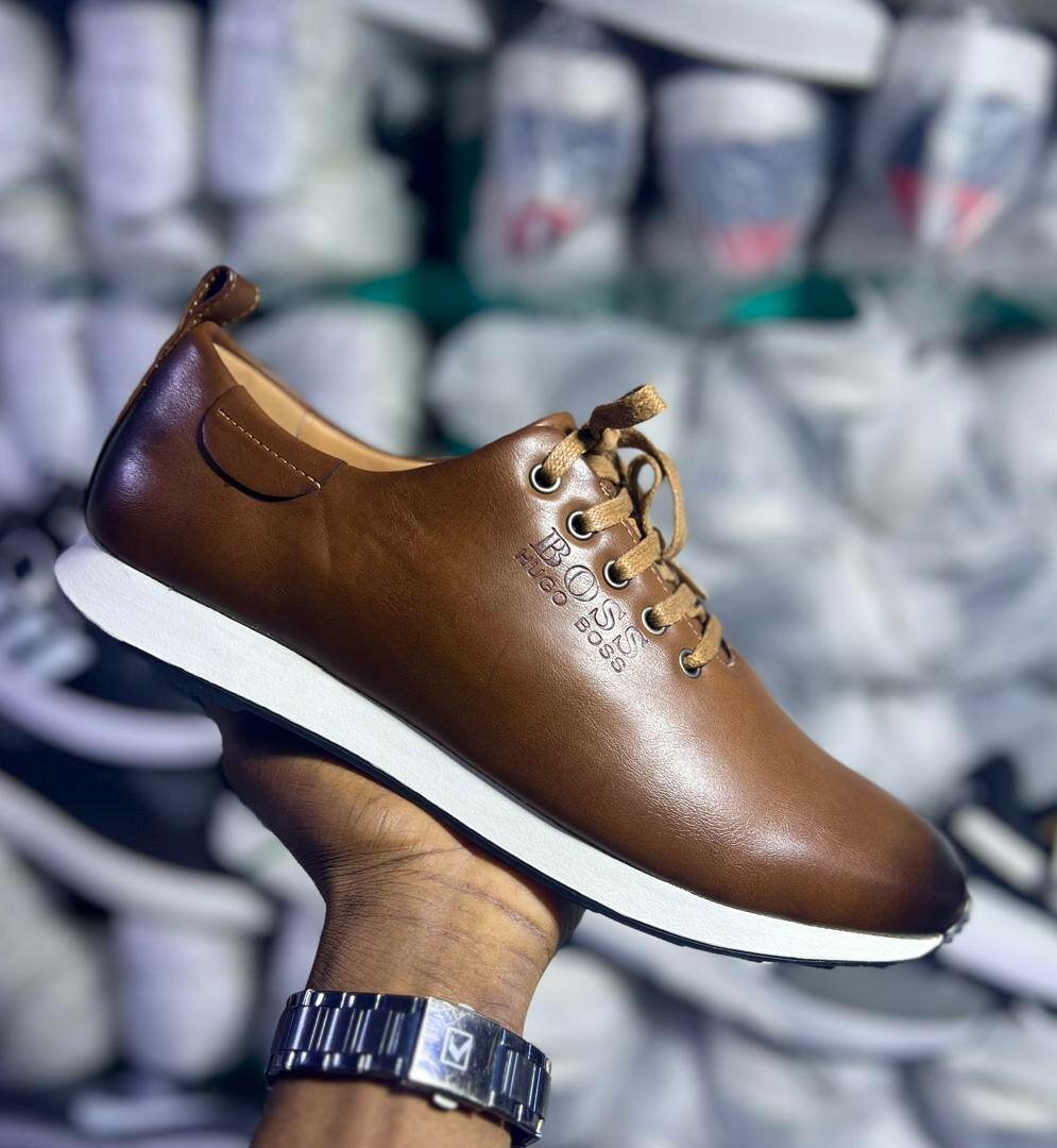 Sneakers en cuir élégants