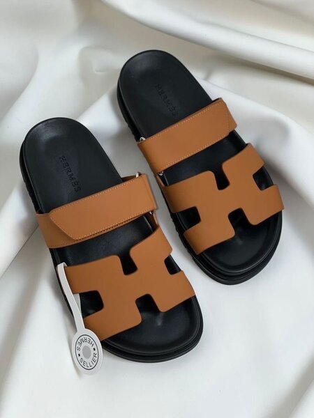 Sandales en cuir multicolores